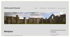 Desktop Screenshot of mariepauledousset.com